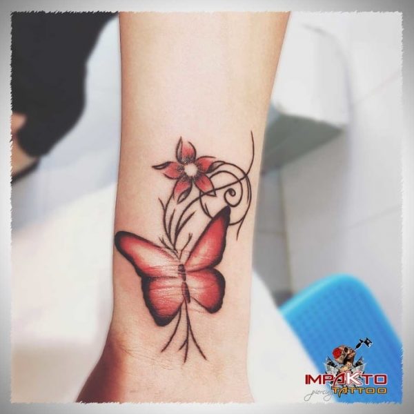 Tatuaje Acuarela Mariposa